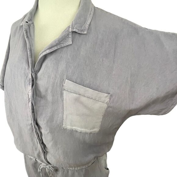 Young Fabulous & Broke Pale Lavender Utility Romper L - Picture 6 of 8